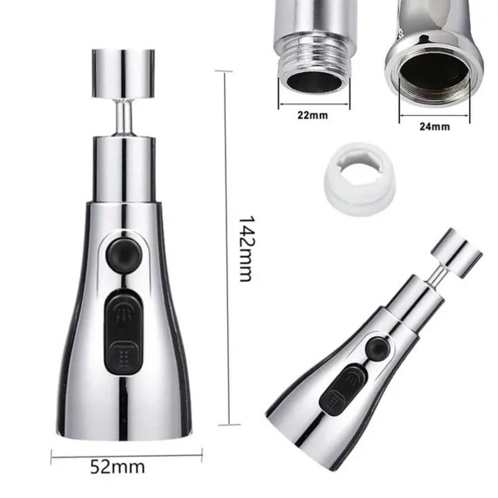 3-Mode Rotating Kitchen Sink Faucet