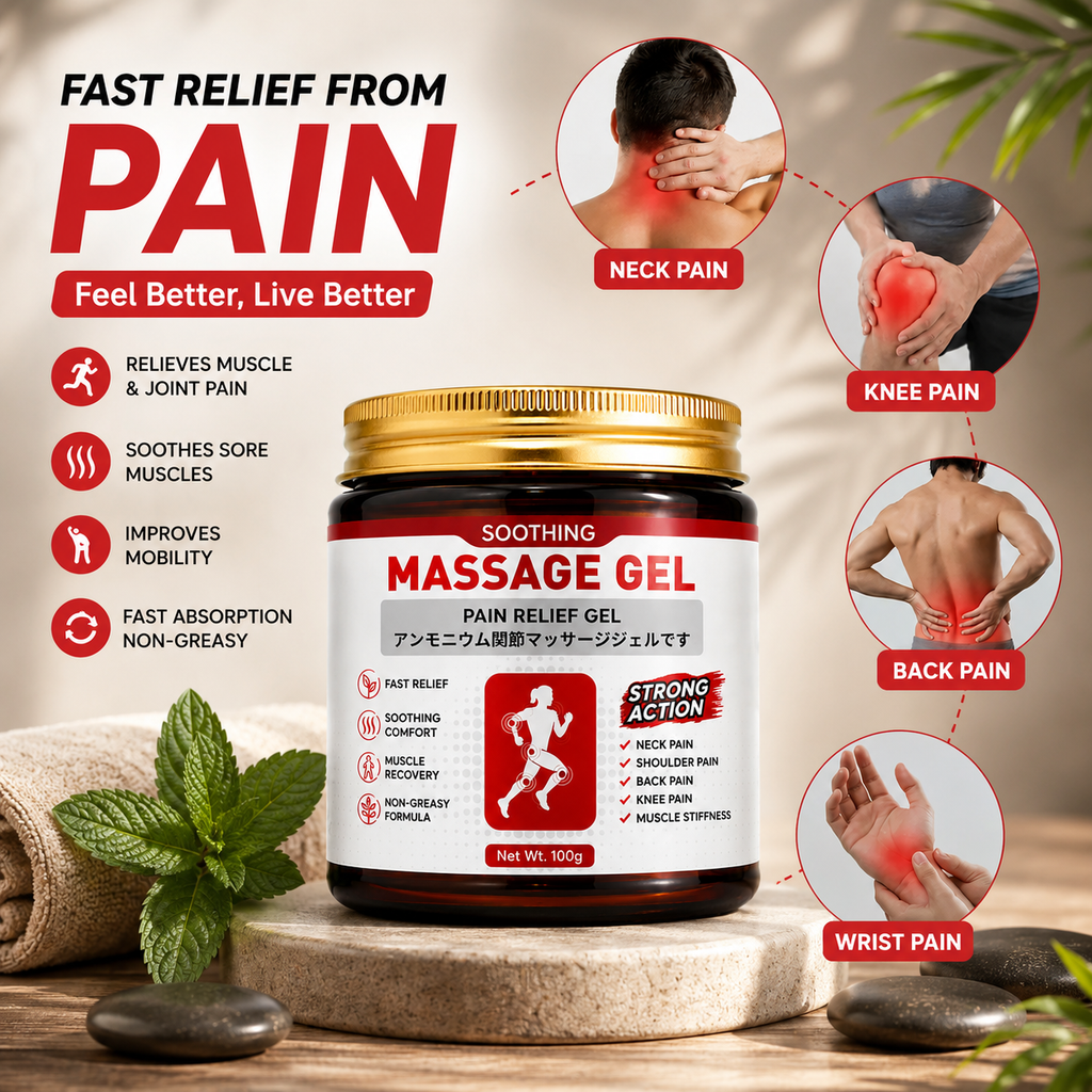 Instant Pain Relief Soothing Massage Gel (Pack of 2)