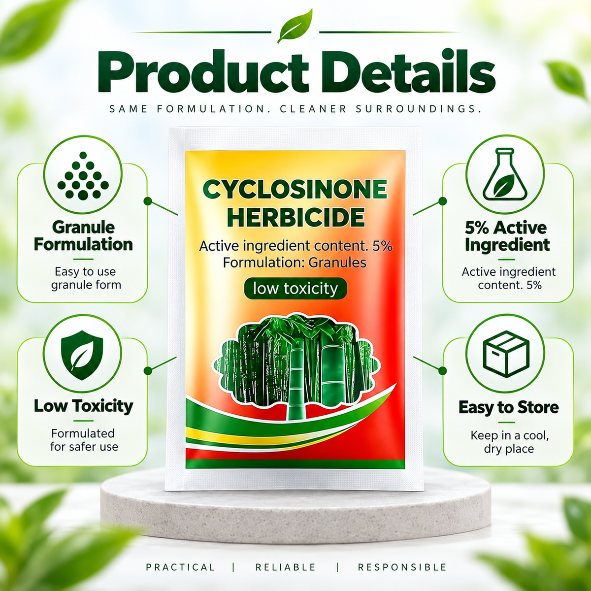 Outdoor Weed Control Granules