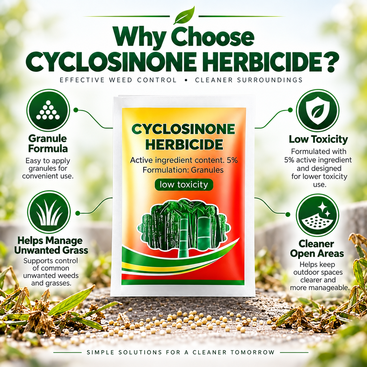 Outdoor Weed Control Granules