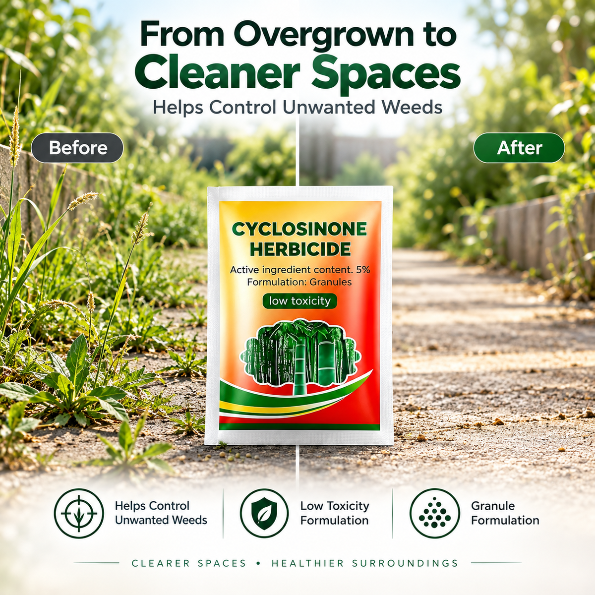 Outdoor Weed Control Granules
