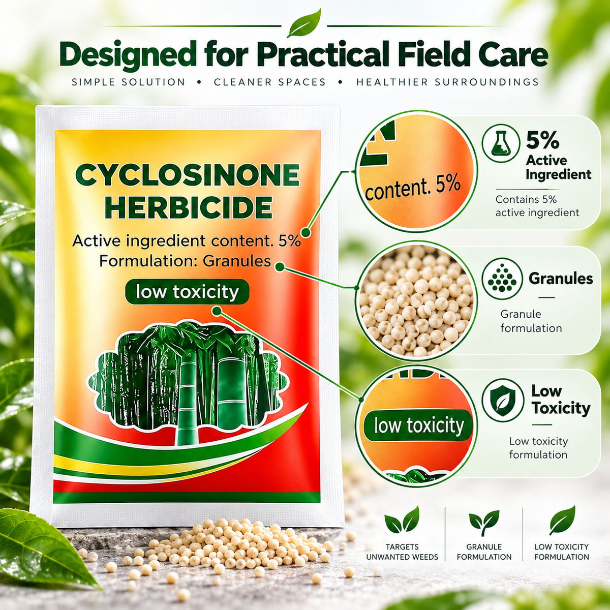 Outdoor Weed Control Granules