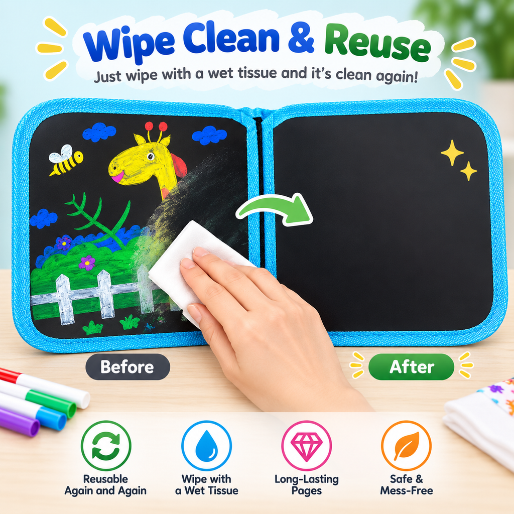 Magic Reusable Drawing Book