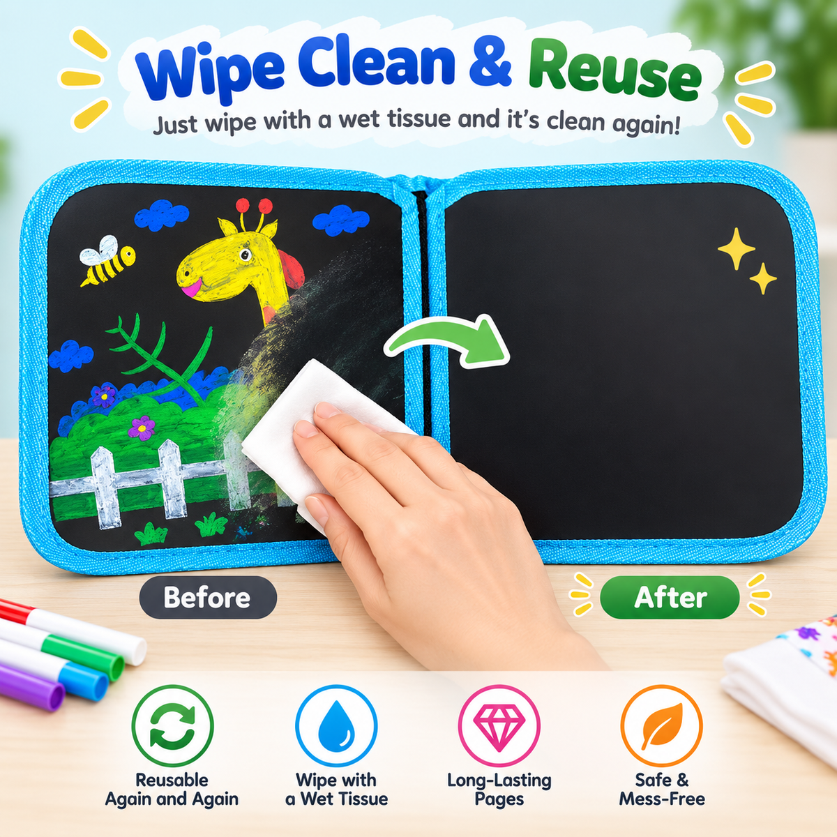 Magic Reusable Drawing Book