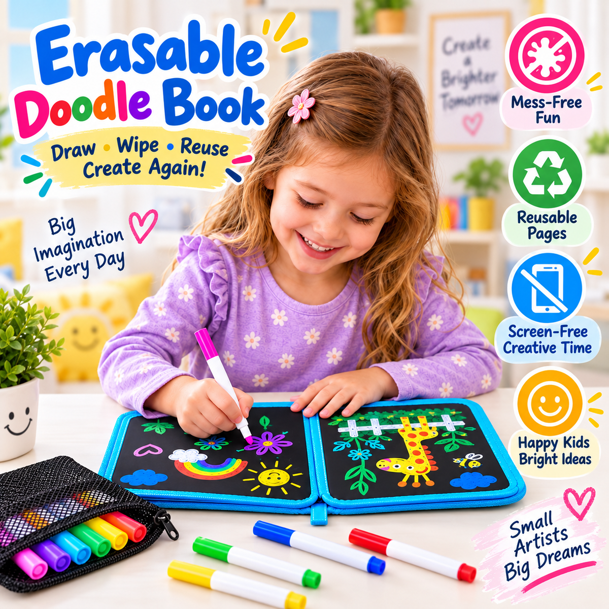 Magic Reusable Drawing Book