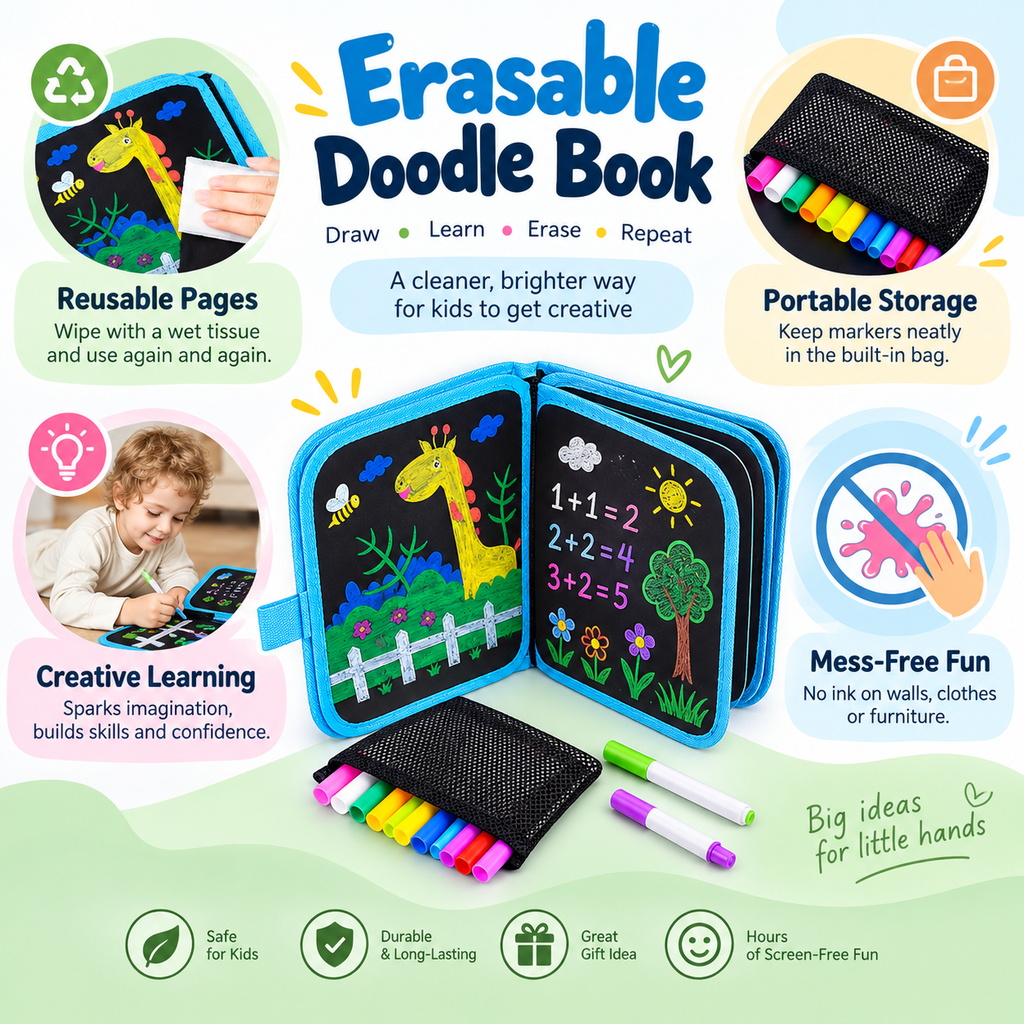 Magic Reusable Drawing Book