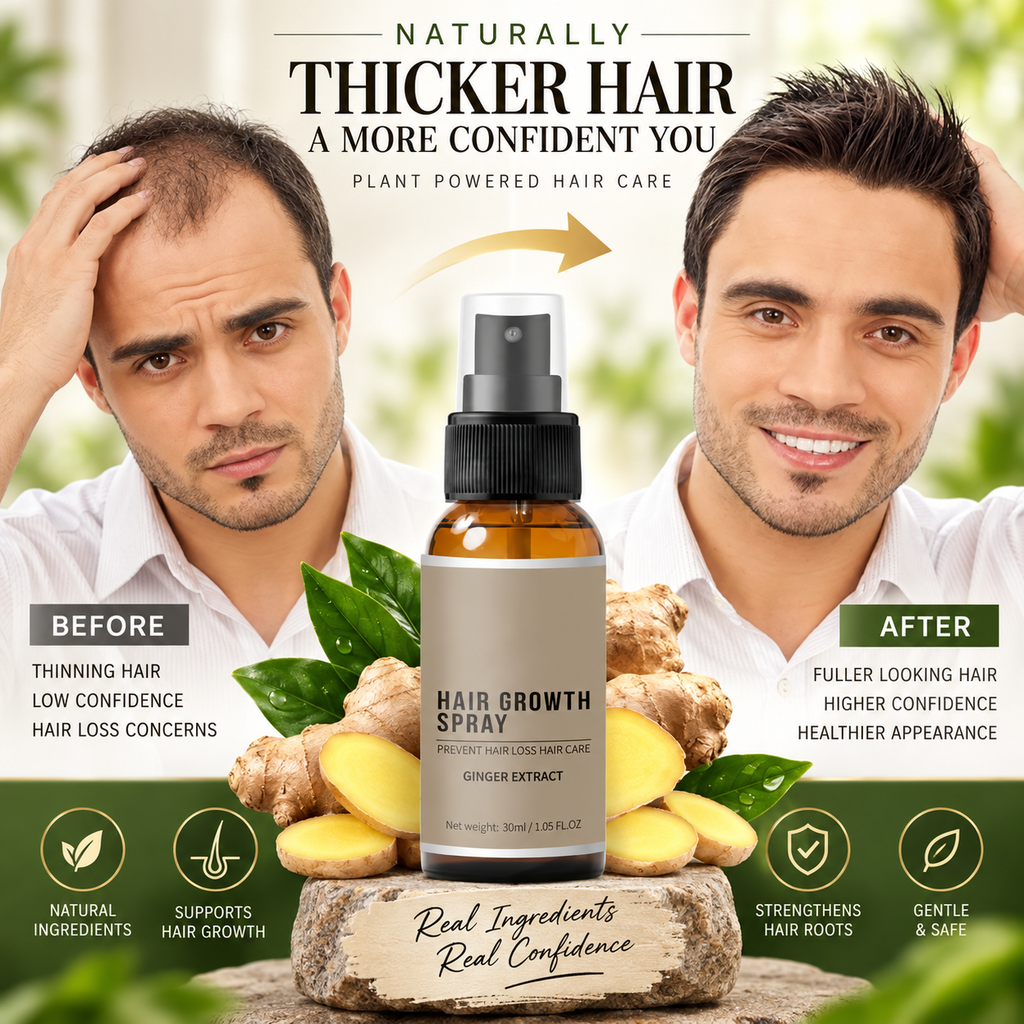 GingerRoot Scalp Care Spray - Ginger Extract