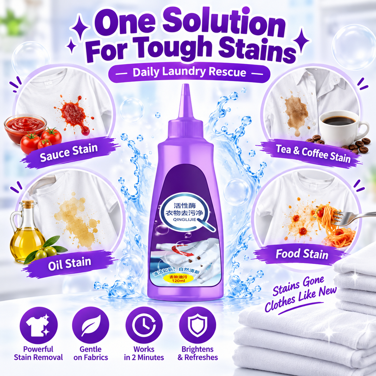Power Stain Remover for Clothes