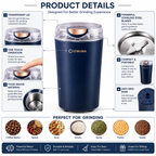 Multi-Purpose Electric Grinder for Spices, Coffee & Nuts