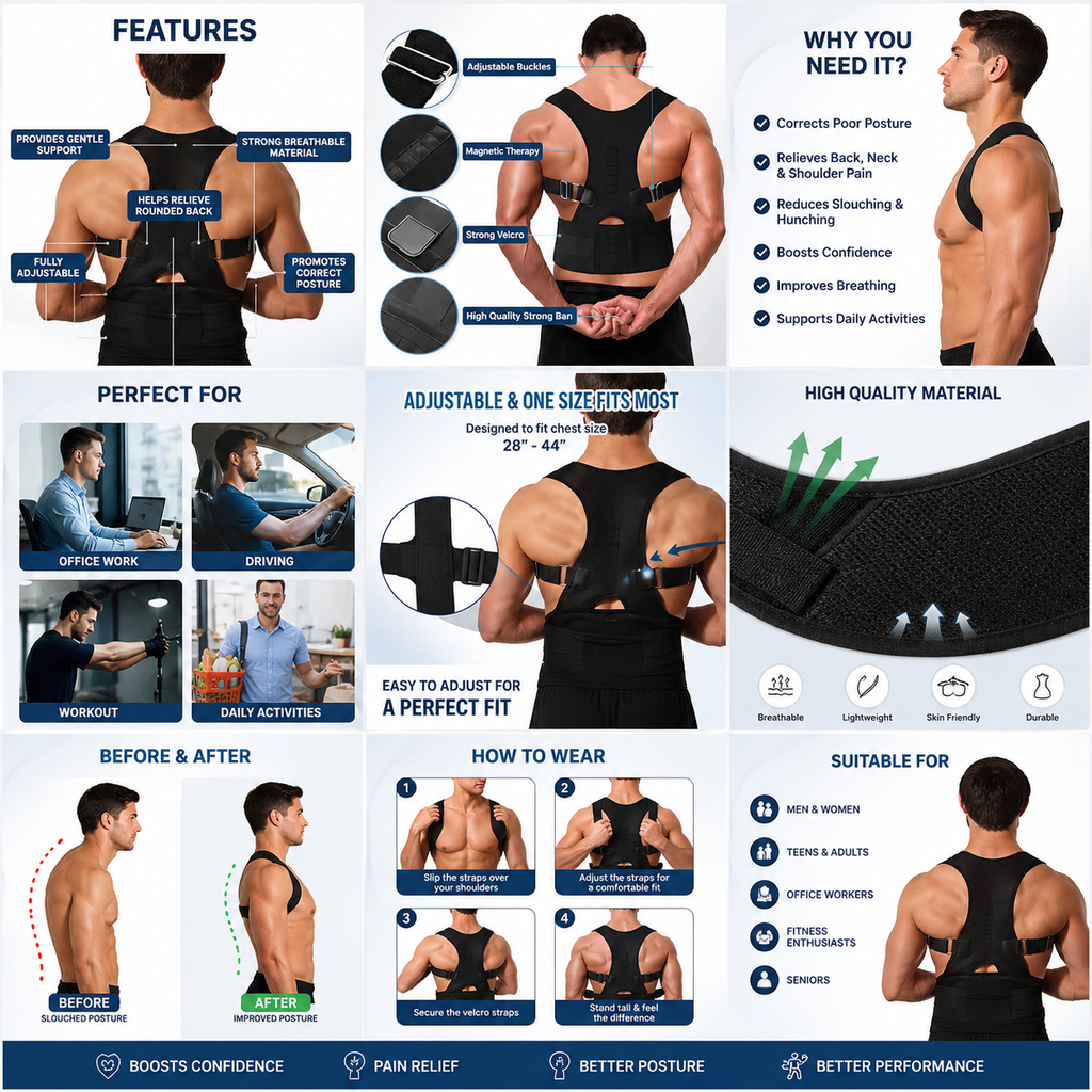Posture Corrector Belt Unisex