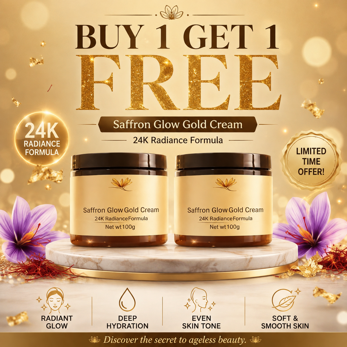 Saffron Glow Gold Cream