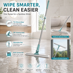 FlexiReach 180° Floor Sweeper - Adjustable Long Handle