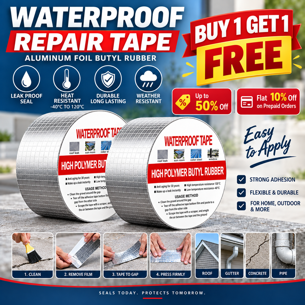 All-Weather Repair Seal Tape
