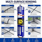 Waterproof Silicone Sealant 750g (Black) Strong Adhesive for Glass, Metal, Wood, Plastic | Multi-Surface Gap Filler- Pack of 1