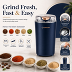 Multi-Purpose Electric Grinder for Spices, Coffee & Nuts