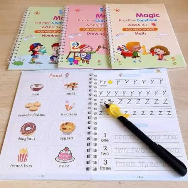 Magic Practice Copybook Large (4 Book +  Refill )