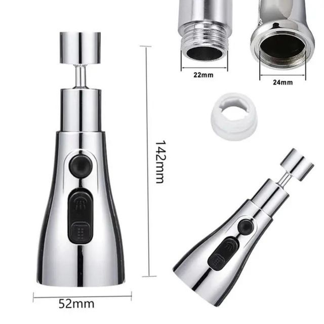 360° Rotating Tap Extender With 3 Water Flow Modes