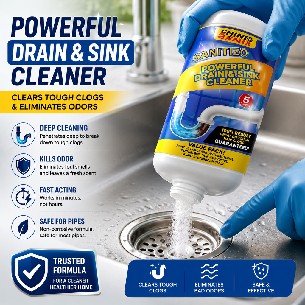Powerful Drain & Sink Cleaner Powder - BUY1 GET3