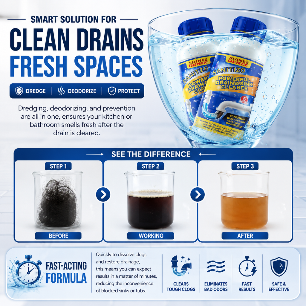 Powerful Drain & Sink Cleaner Powder - BUY1 GET3